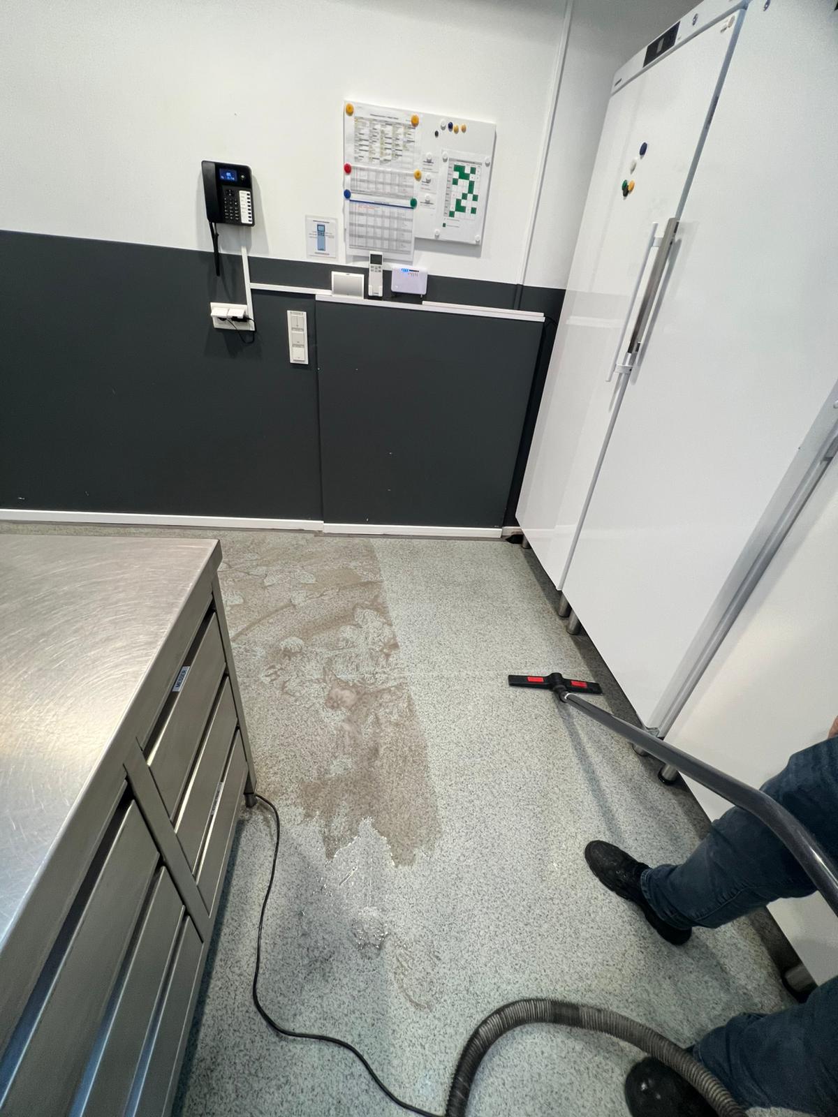 Reinigungs- und Sanierungsprojekt in Hamburg mit vorbereitetem Arbeitsbereich Foto 19